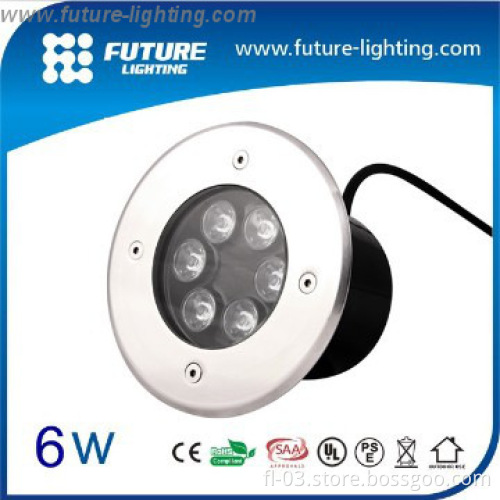 6W round stainless steel led brick lamp